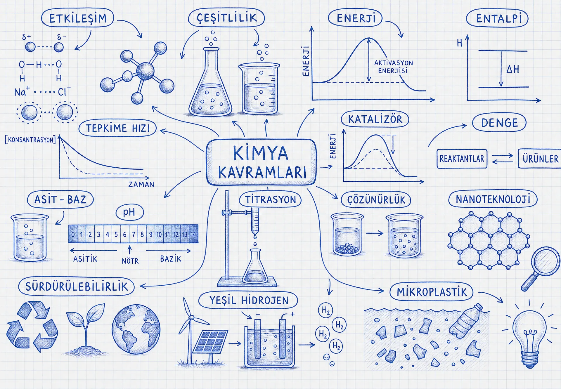 11. sınıf kimya konuları - Maarif Modeli üç tema